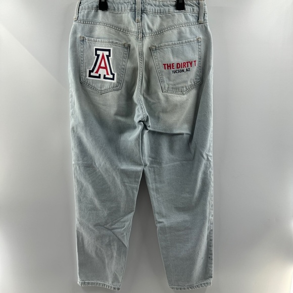 Custom One-of-a-Kind University of Arizona Mom Jeans – Forever 21 Light Wash - Picture 7 of 9